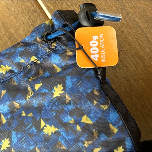 Black/Laser Lemon Columbia Print Snow Boot Size 1 - Picture 5 of 9